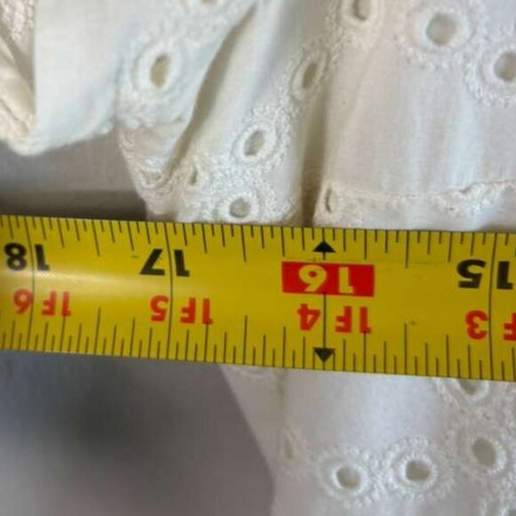 DVF Diane Von Furstenberg Women Kayley Eyelet Wrap Dress White Size 4 - Picture 5 of 12